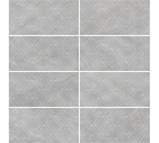 Декор NewTrend Lims Dark Rhomb 300x600x9, серый DW36LMM25