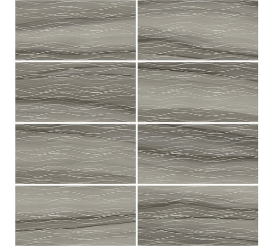 Декор NewTrend Treise Dark Wave 300x600x9, серый DW36TRS18