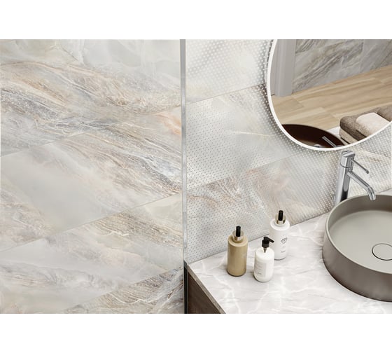 Декор NewTrend Sunrock Light Point 300x600x9, серый DW36SNK05