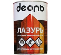 Декоративный деревозащитный состав (лазурь) ДЕОЛЬ Бесцветный полуглянцевый DZS09