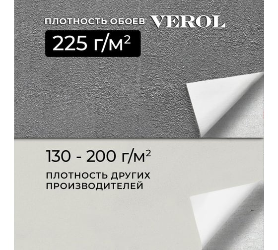 Обои флизелиновые Verol 1.06 Графит 6 рулонов 30-ФОК-001-6шт