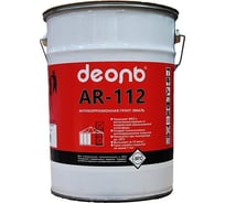 Антикоррозионная грунт-эмаль ДЕОЛЬ AR-112 серебрянка полуматовая, 5 кг AR112G5
