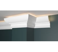 Потолочный карниз Decor-Dizayn ударопрочный влагостойкий под LED подсветку 100Х55Х2000 мм DD507