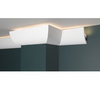 Потолочный карниз Decor-Dizayn ударопрочный влагостойкий под LED подсветку 80Х52Х2000 мм DD510