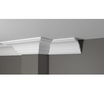 Потолочный карниз Decor-Dizayn ударопрочный влагостойкий под покраску 110Х122Х2000 мм DD16