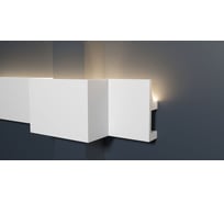 Потолочный карниз Decor-Dizayn ударопрочный влагостойкий под LED подсветку 80Х25Х2000 мм DD615