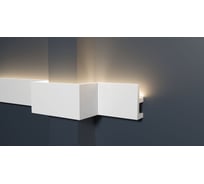 Потолочный карниз Decor-Dizayn ударопрочный влагостойкий под LED подсветку 50Х20Х2000 мм DD617