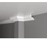 Потолочный карниз Decor-Dizayn ударопрочный влагостойкий под покраску 78Х85Х2000 мм DD30 1