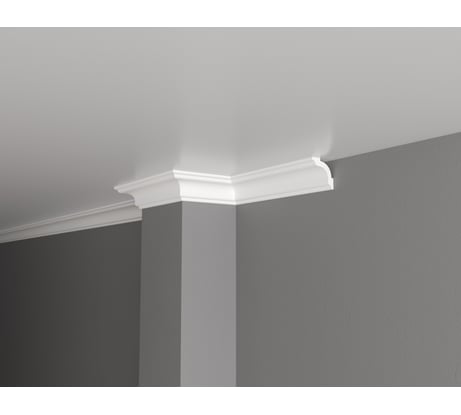 Потолочный карниз Decor-Dizayn ударопрочный влагостойкий под покраску 50Х50Х2000 мм DD42