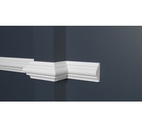 Стеновой молдинг Decor-Dizayn ударопрочный влагостойкий под покраску 40Х19Х2000 мм DD002