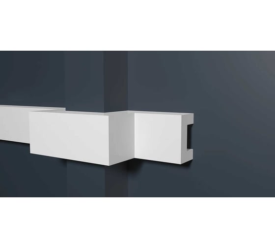 Стеновой молдинг Decor-Dizayn ударопрочный влагостойкий под покраску 50Х30Х2000 мм DD613 1