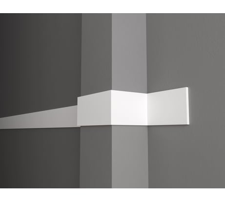 Стеновой молдинг Decor-Dizayn ударопрочный влагостойкий под покраску 99Х8Х2000 мм DD12