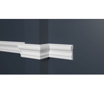 Стеновой молдинг Decor-Dizayn ударопрочный влагостойкий под покраску 44Х16Х2000 мм DD400