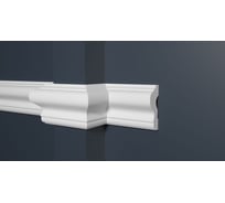 Стеновой молдинг Decor-Dizayn ударопрочный влагостойкий под покраску 60Х25Х2000 мм DD302