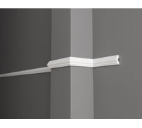 Стеновой молдинг Decor-Dizayn ударопрочный влагостойкий под покраску 37Х16Х2000 мм DD23