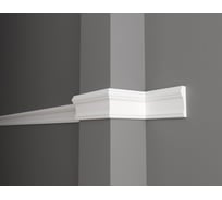 Стеновой молдинг Decor-Dizayn ударопрочный влагостойкий под покраску 84Х26Х2000 мм 147A 18042349