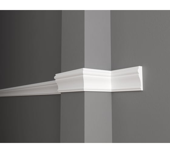 Стеновой молдинг Decor-Dizayn ударопрочный влагостойкий под покраску 85Х25Х2000 мм 152A