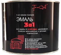 Эмаль ТРИОЛЬ 3 в 1 черная полуматовая T3V1BK18