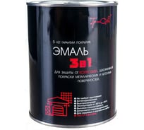 Эмаль ТРИОЛЬ 3 в 1 светло-серая полуматовая T3V1LG08