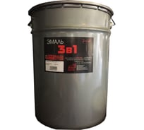 Эмаль ТРИОЛЬ 3 в 1 светло-серая полуматовая T3V1LG22