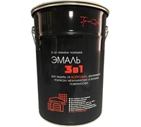 Эмаль ТРИОЛЬ 3 в 1 синяя полуматовая 00029361