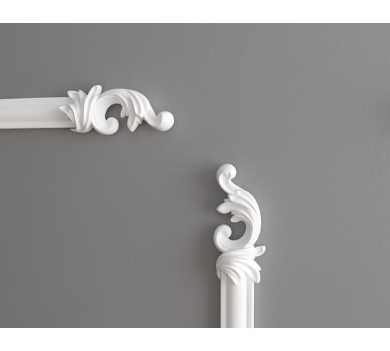 Декоративный элемент Decor-Dizayn к молдингу 157А 124Х54Х20 мм 2 шт H1-157A LR