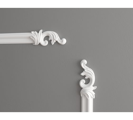 Декоративный элемент Decor-Dizayn к молдингу DD301 165Х71Х25 мм 2 шт H1-DD301 LR