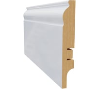 Плинтус белый МДФ LATO 16х100х2400 мм AGIS LT-211-100