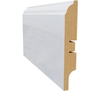 Плинтус белый МДФ LATO 16х100х2400 мм AGIS LT-207-100