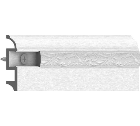 Плинтус для подсветки Экополимер 80х16, 2000мм AGIS EP010