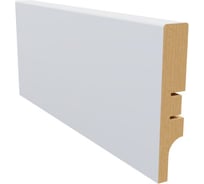 Плинтус белый МДФ Krispo 16х81х2400 мм AGIS КР-201-81