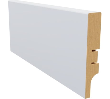 Плинтус белый МДФ Krispo 16х81х2400 мм AGIS КР-201-81