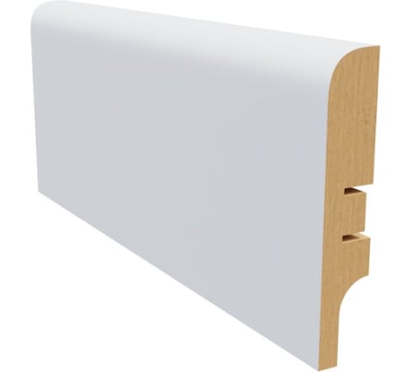 Плинтус белый МДФ Krispo 16х81х2400 мм AGIS КР-202-81