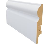 Плинтус белый МДФ Krispo 16х81х2400 мм AGIS КР-204-81