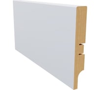 Плинтус белый МДФ Krispo 16х100х2400 мм AGIS КР-202-100