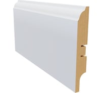 Плинтус белый МДФ Krispo 16х100х2400 мм AGIS КР-207-100