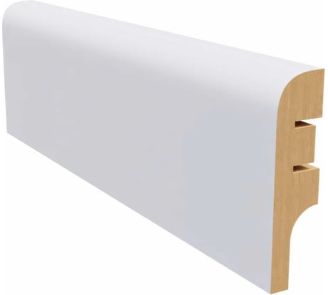 Плинтус белый МДФ Krispo 16х60х2400 мм AGIS КР-202-60