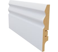 Плинтус белый МДФ Krispo 16х100х2400 мм AGIS КР-206-100