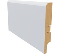 Плинтус белый МДФ Krispo 16х100х2400 мм AGIS КР-208-100