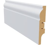 Плинтус белый МДФ Krispo 16х81х2400 мм AGIS КР-211-81