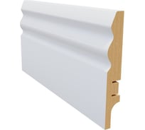 Плинтус белый МДФ Krispo 16х81х2400 мм AGIS КР-206-81