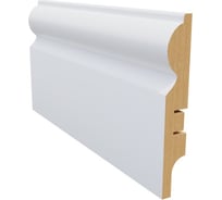 Плинтус белый МДФ Krispo 16х100х2400 мм AGIS КР-204-100