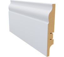 Плинтус белый МДФ Krispo 16х100х2400 мм AGIS КР-210-100