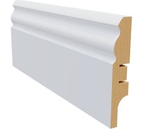 Плинтус белый МДФ Krispo 16х81х2400 мм AGIS КР-209-81