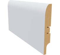 Плинтус белый МДФ Krispo 16х100х2400 мм AGIS КР 203-100