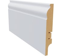 Плинтус белый МДФ Krispo 16х100х2400 мм AGIS КР-211-100