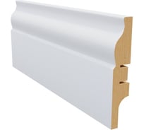 Плинтус белый МДФ Krispo 16х81х2400 мм AGIS КР-210-81
