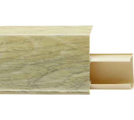 Плинтус со съемной панелью, Серый Антрацит, 55 мм, 2,2 м QUADRO 510 Winart 05.20.510.001