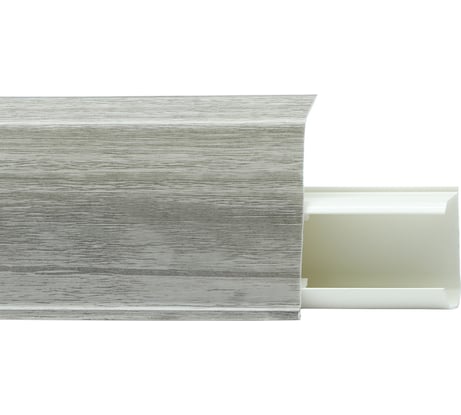 Плинтус со съемной панелью, Дуб Шогун, 55 мм, 2,2 м QUADRO 533 Winart 05.20.533.001