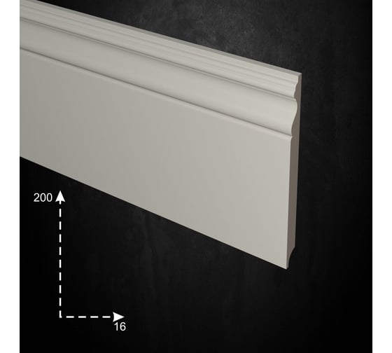 Напольный плинтус 200х16х2000мм Evrowood PN200
